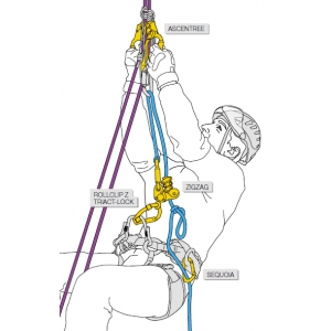 ROLLCLIP Z PETZL BLOCZEK - KARABINEK różne wersje zamka