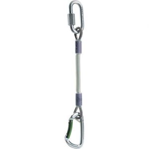 Gym Safe Cable 23cm ekspres stalowy szary - CAMP